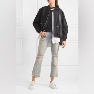 Denim X Alexander Wang Spring 2017 Grind Destroyed Distressed Light Blue Jeans​